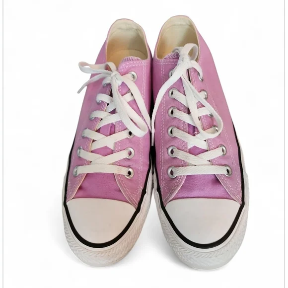 Converse Chuck Taylor All Star Low Top Unisex Purple Canvas 155576C Sz 8.5 Women - Picture 5 of 9